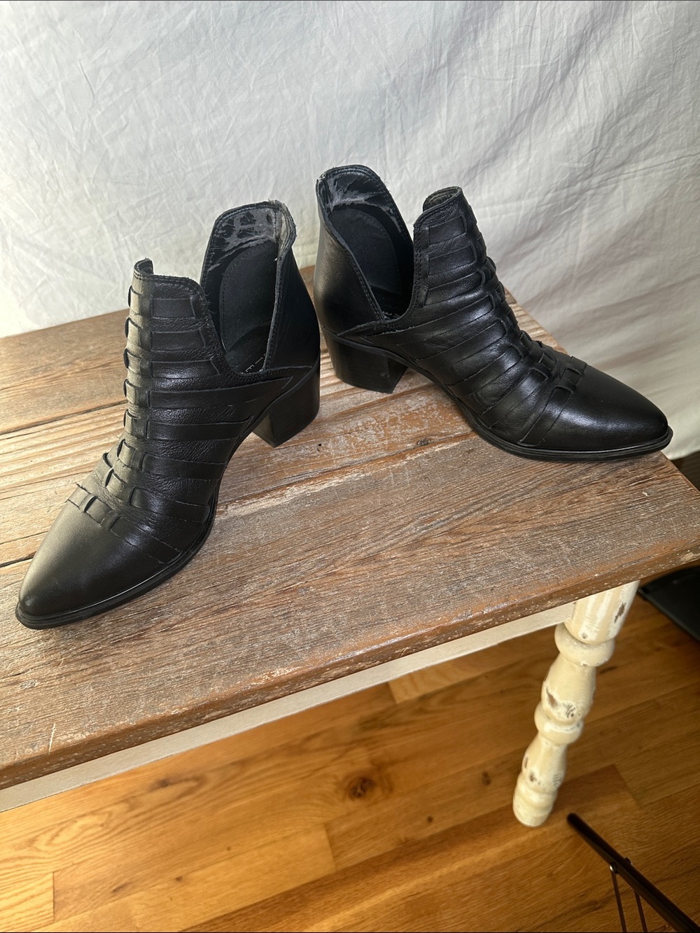 Steve Madden Blue Ankle Booties - Picture 2 of 6
